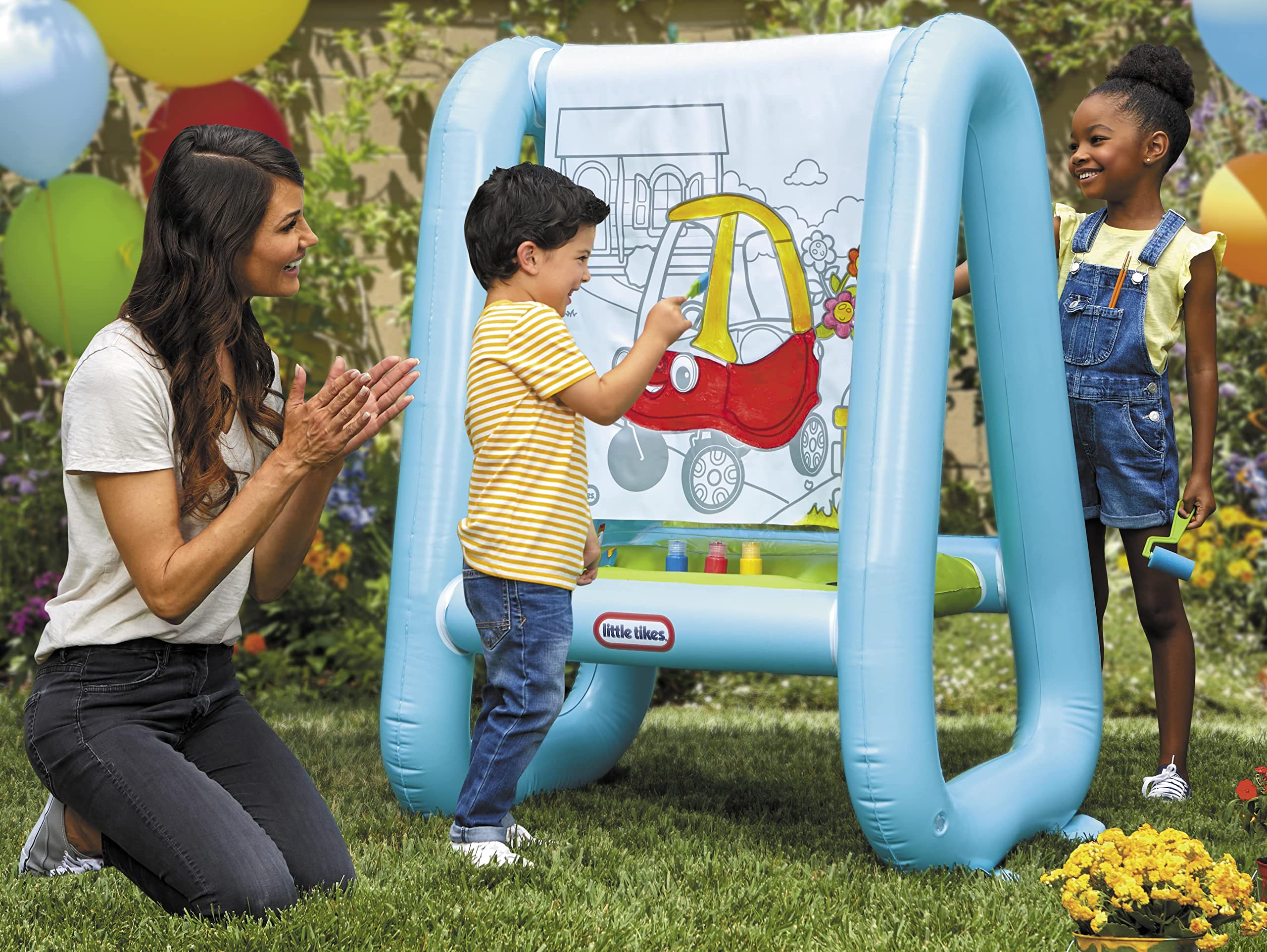 Little Tikes Paint and Play cavalletto gonfiabile 3 in 1