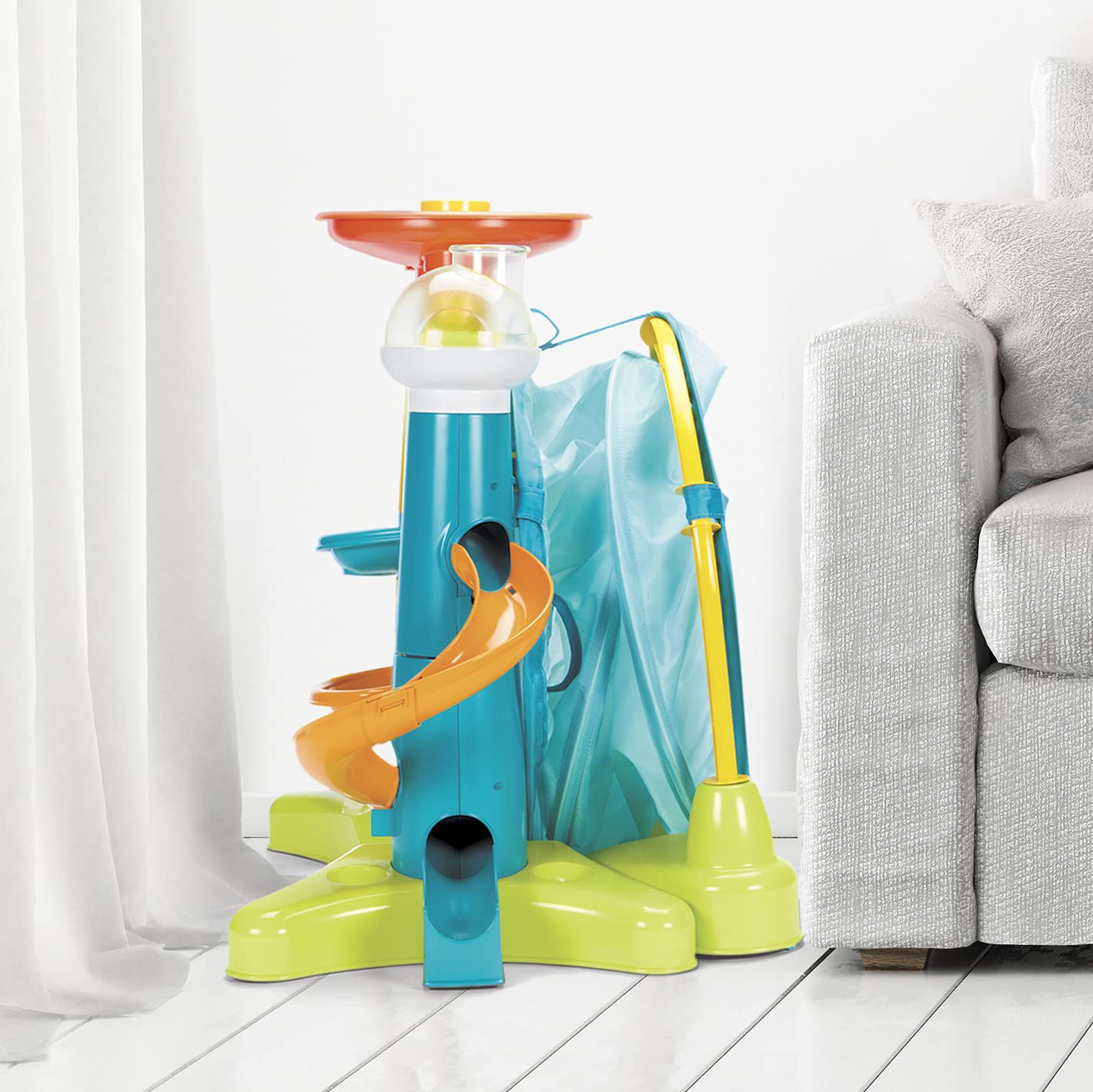 Little Tikes Baby Tunnel Attività 2-in-1 gioco gattonare con palline