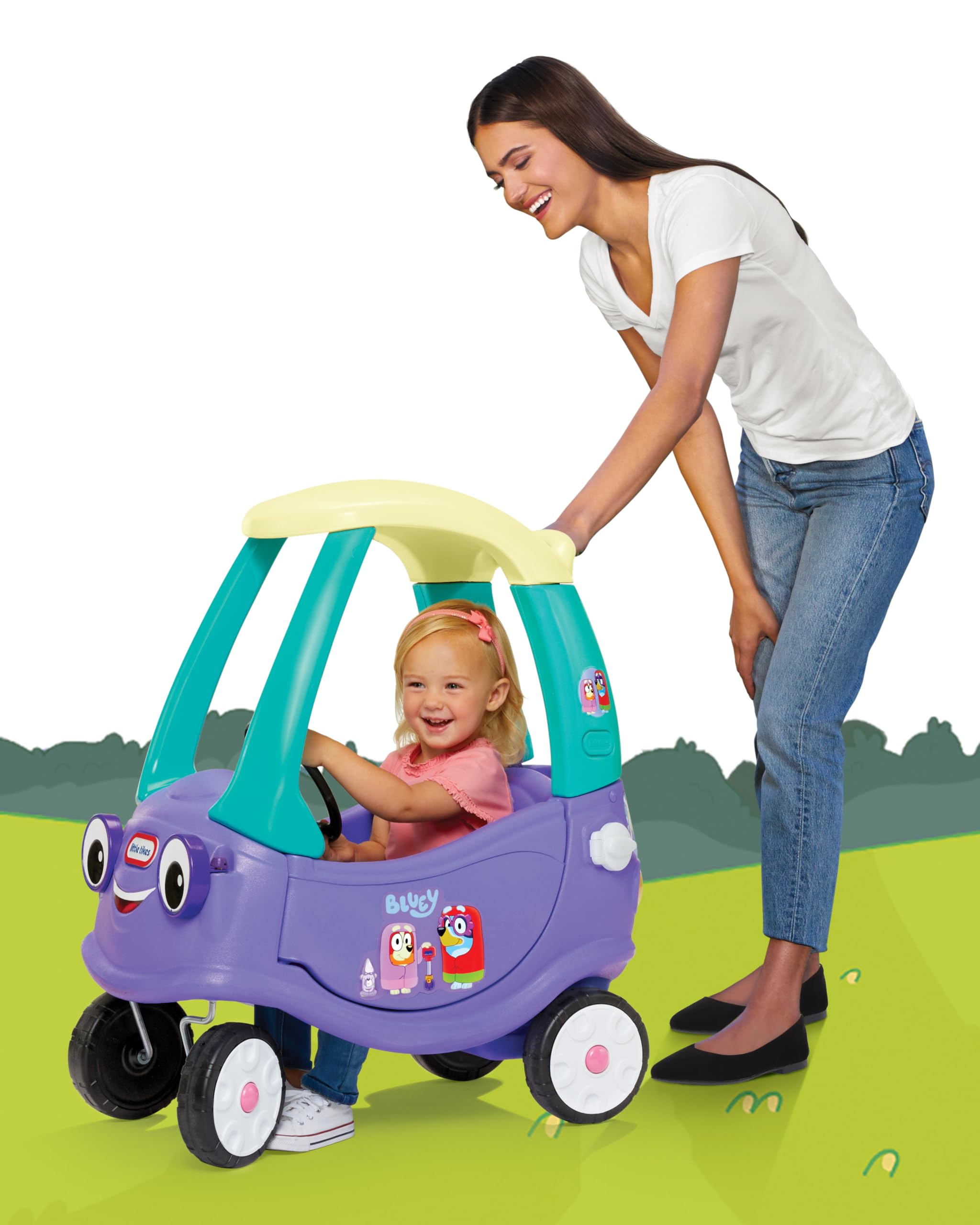 Little Tikes Bluey Grannies Car macchinina cavalcabile con suoni