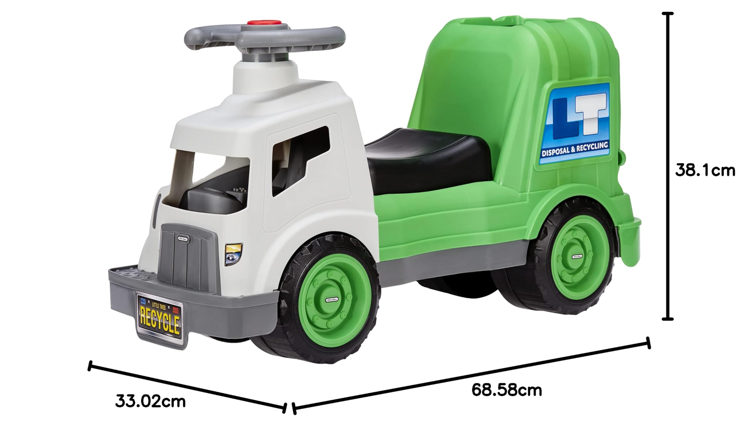 Little Tikes Dirt Diggers cavalcabile camion rifiuti 2-5 anni