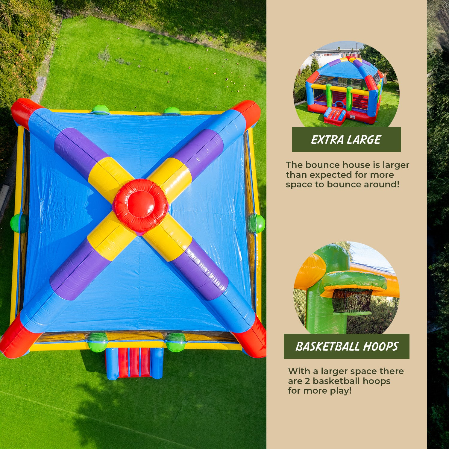 XJUMP Bounce Houses Grand Party Dome 20x20 Castello Gonfiabile