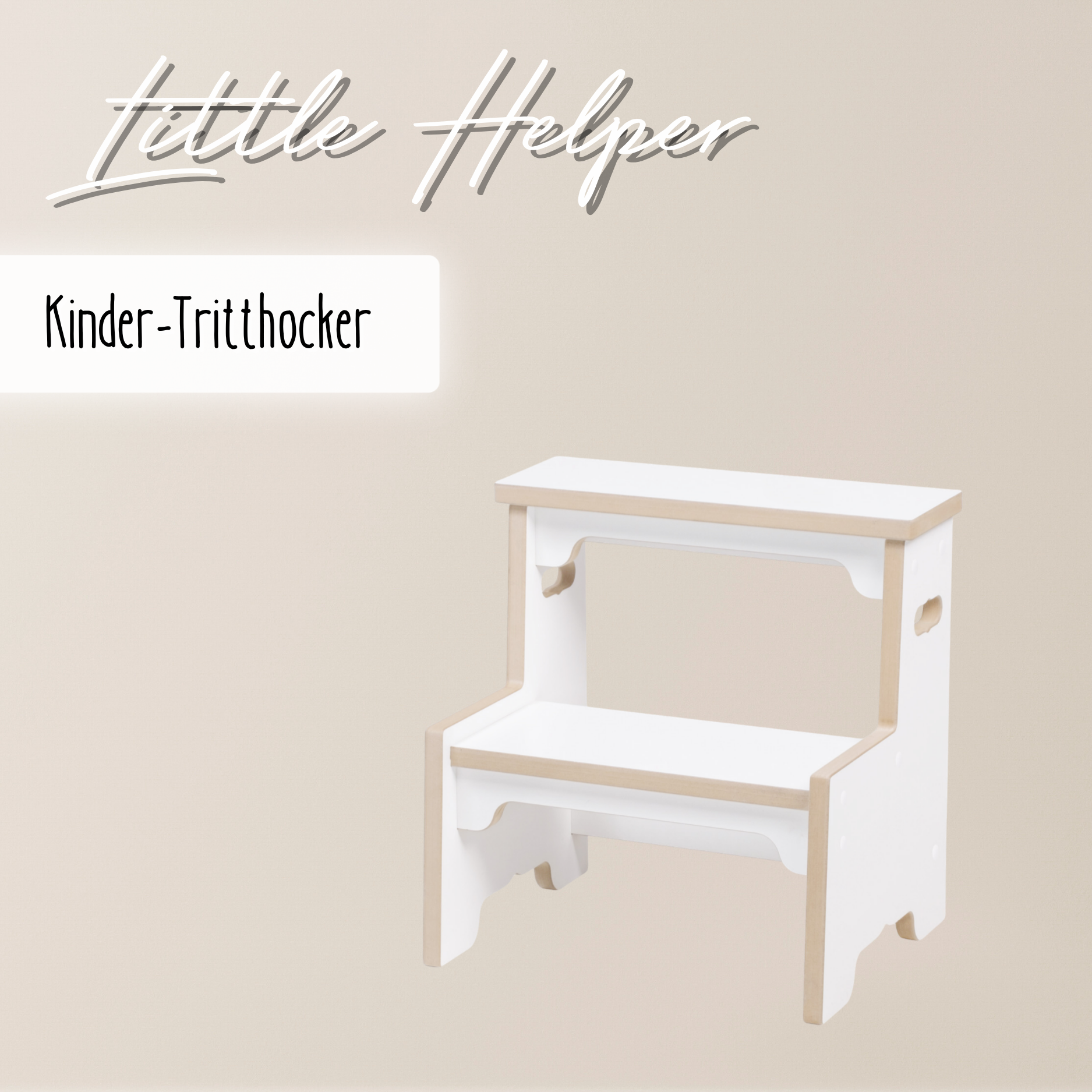 Lionherz Little Helper sgabello bambini 39x39x29cm legno