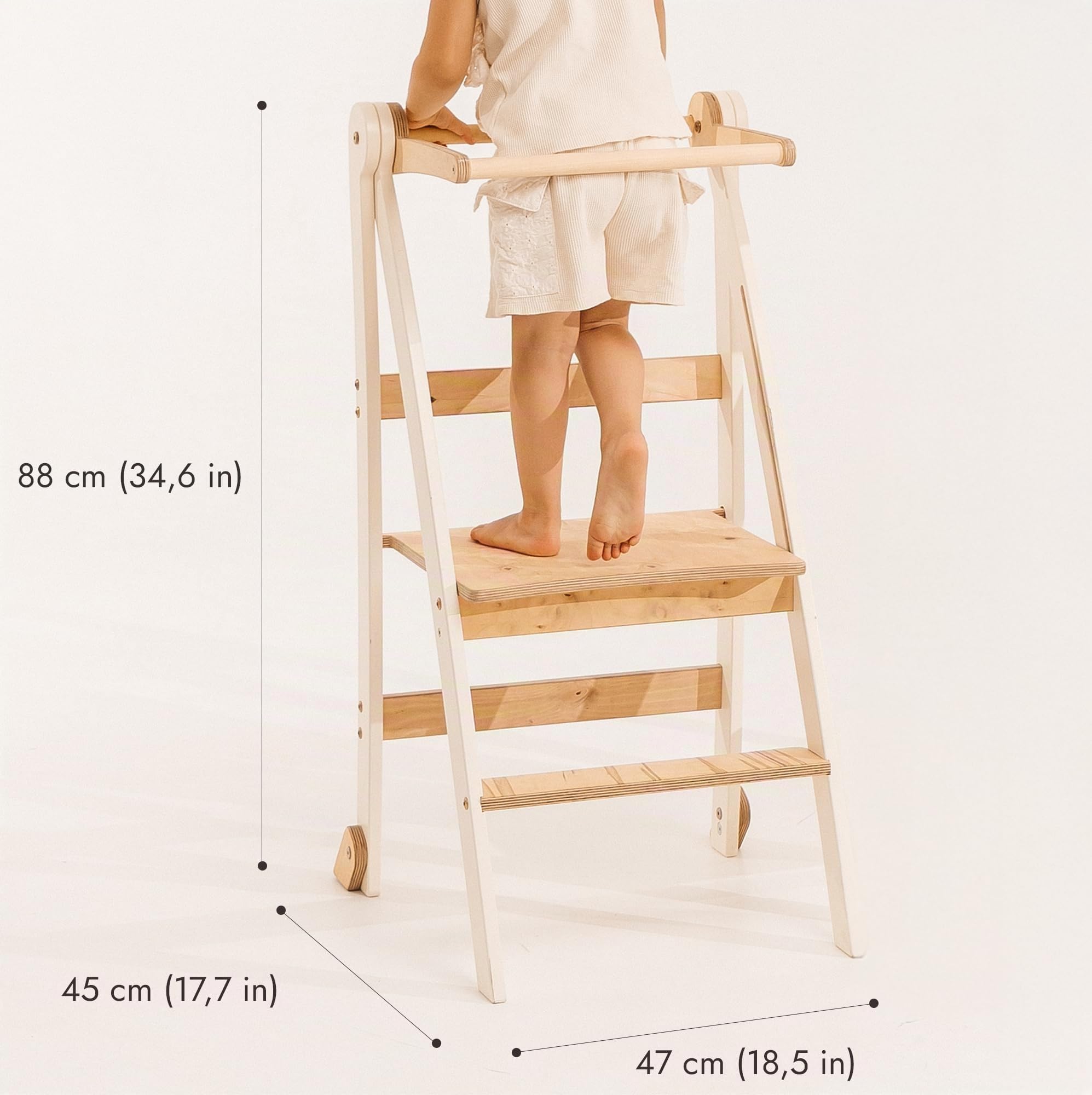 Goodevas Torre di Apprendimento legno Montessori pieghevole