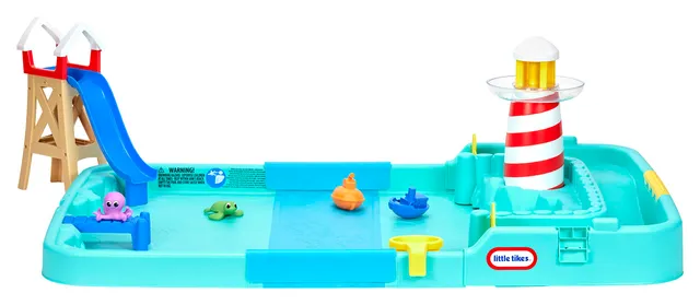 Little Tikes Splash Beach piscina bambini con accessori faro