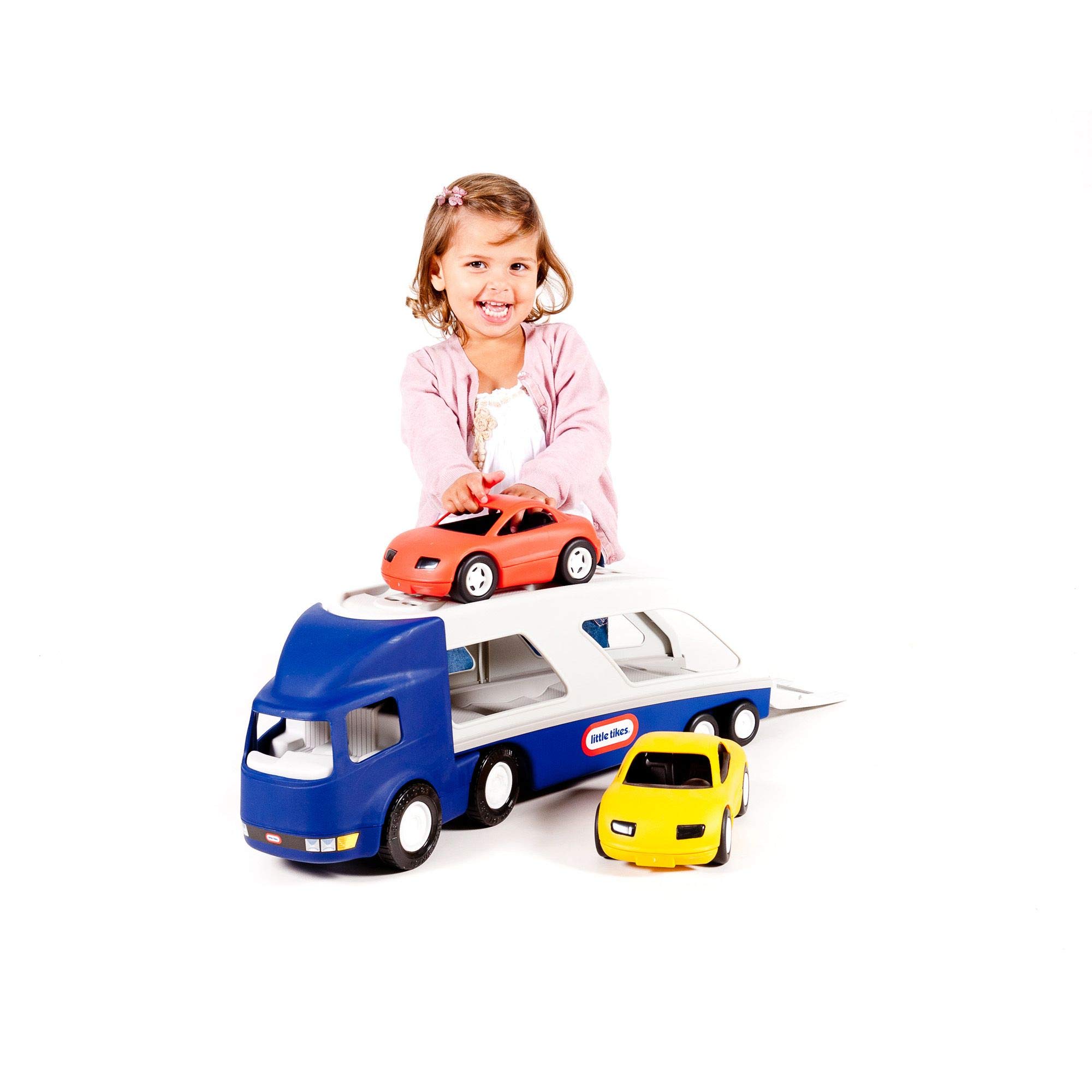 Little Tikes Bisarca camion trasportatore 2 auto bambini