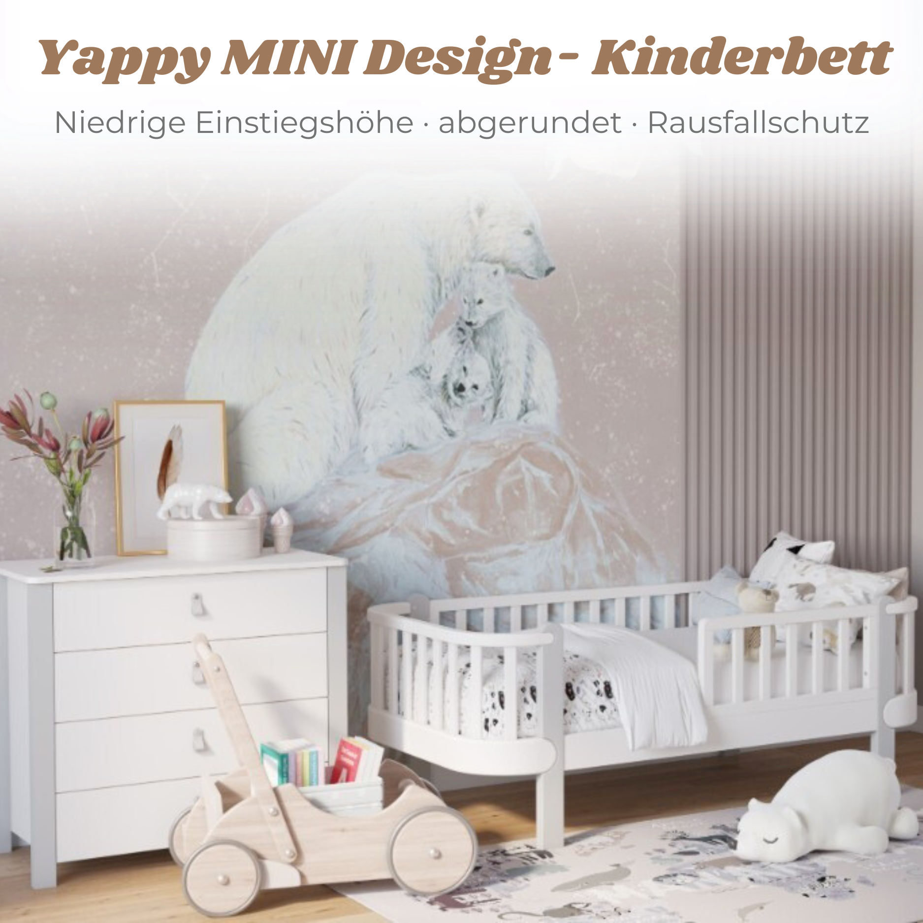 LIONHERZ YappyÉtude JUNIOR letto 160x80 marrone bianco