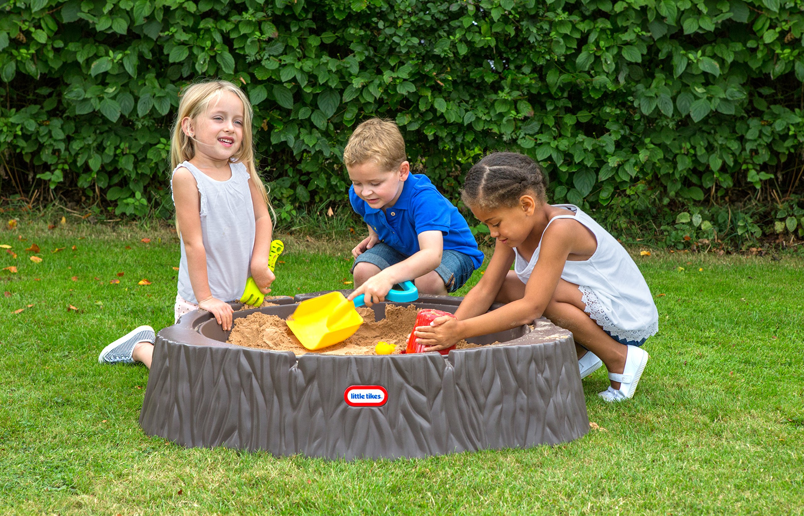 Little Tikes Active Play sabbiera tronco con coperchio 3 sedute 24 mesi