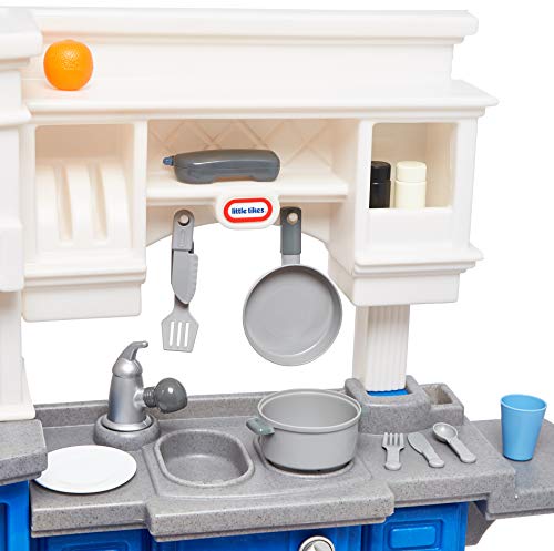 Little Tikes Pretend Play Gourmet cucina gioco blu Prep Serve