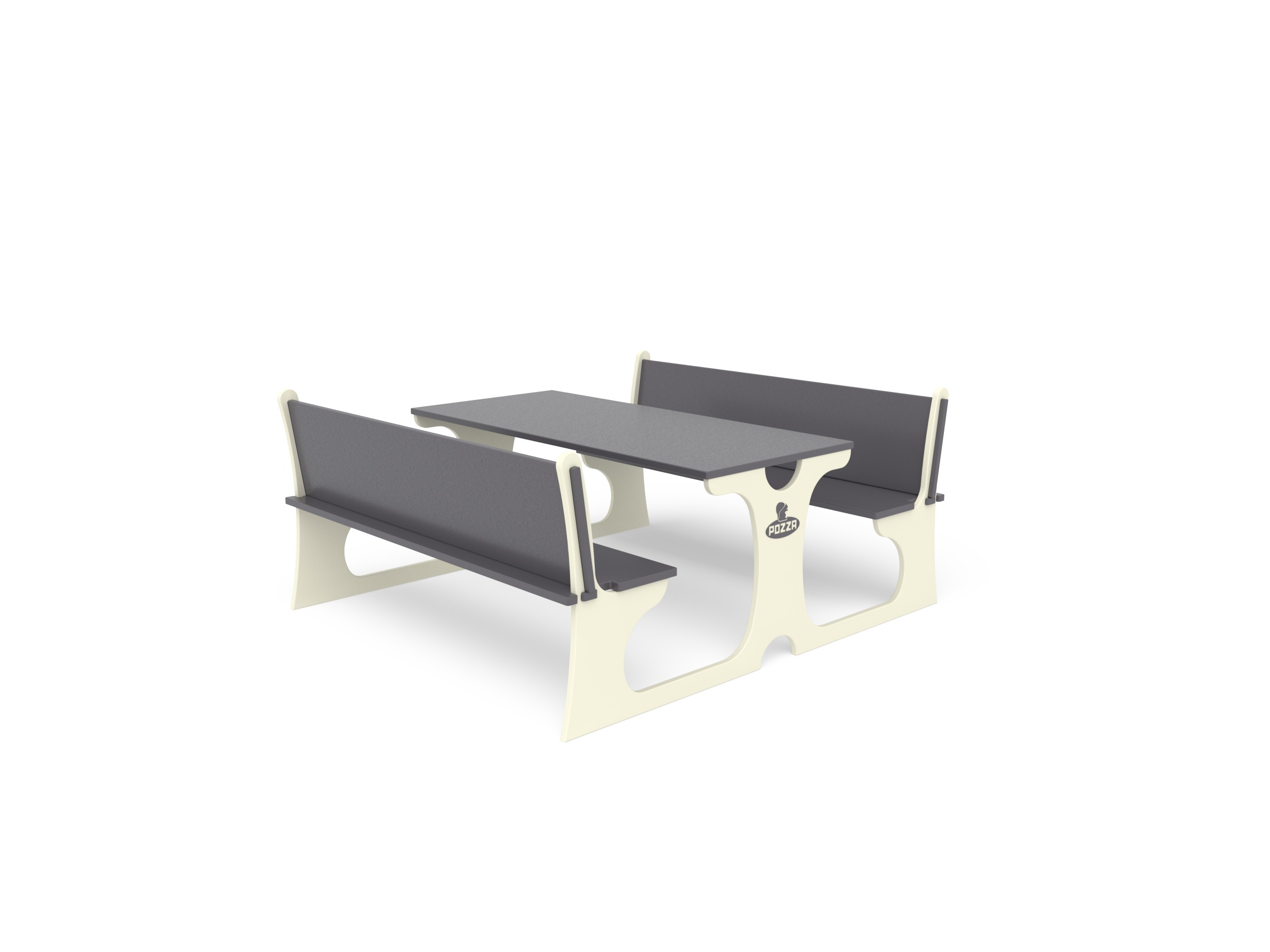 Pozza 1865 Arredo Urbano Pic Nic Poly Tavolo Panche