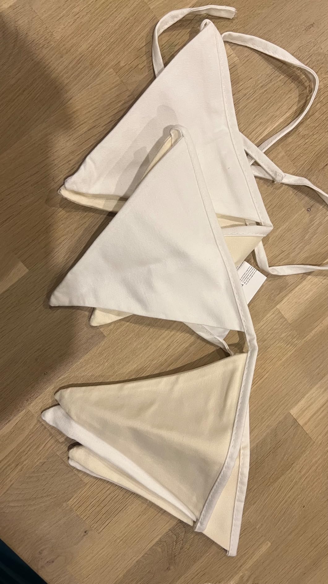 LIONHERZ Zubehör Ghirlanda Bandierine Cotone 2,50 m Crema