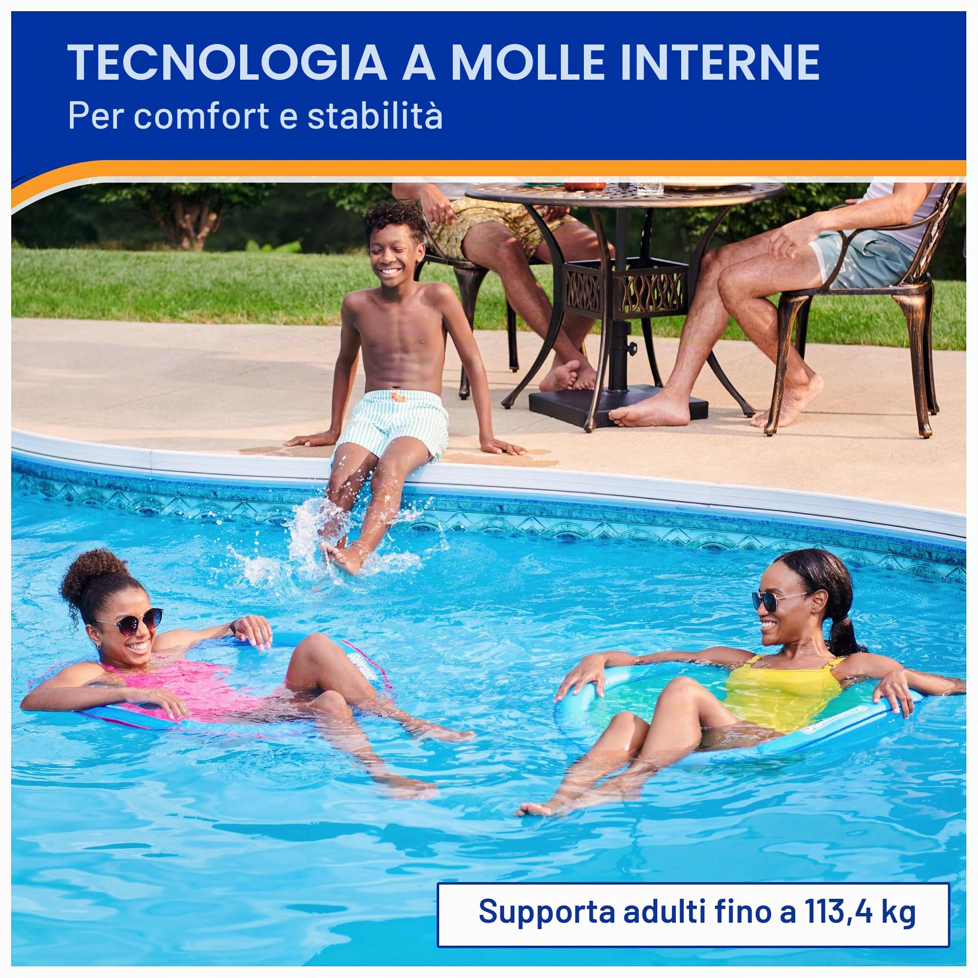 Swimways Spring Float Papasan Sedia Piscina 88 cm fino a 113 kg