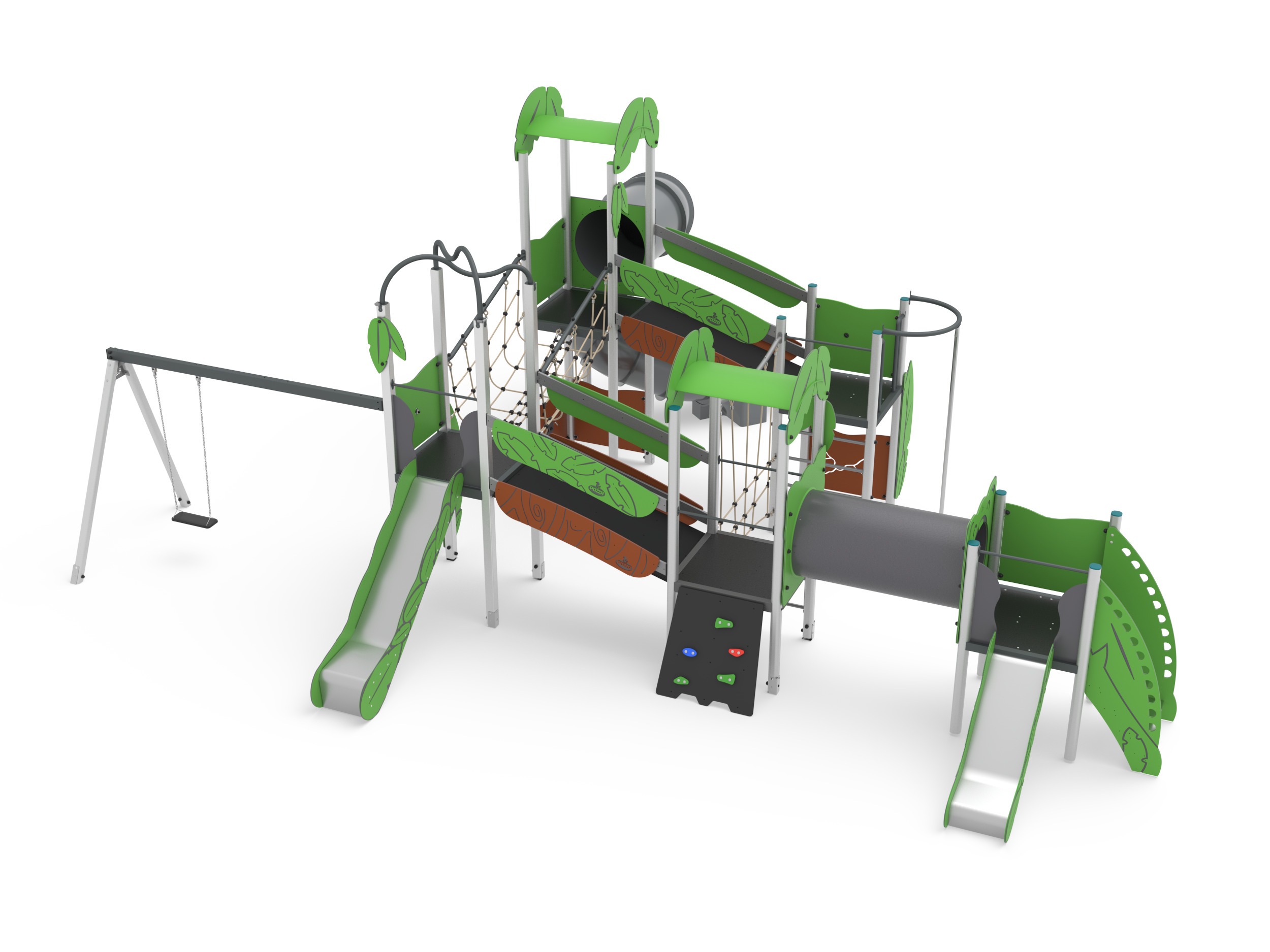 Pozza 1865 Leaves Orione con Altalena Struttura Gioco