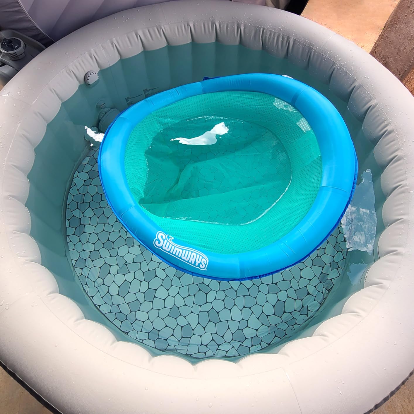 Swimways Spring Float Papasan materassino piscina blu 89 cm