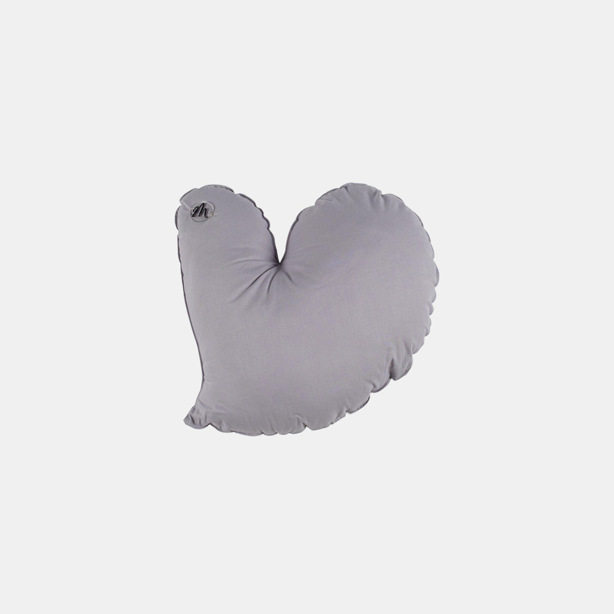 Mondino Cuscino Cuore Bambini Cotone Rosa Cipria Fatto a Mano