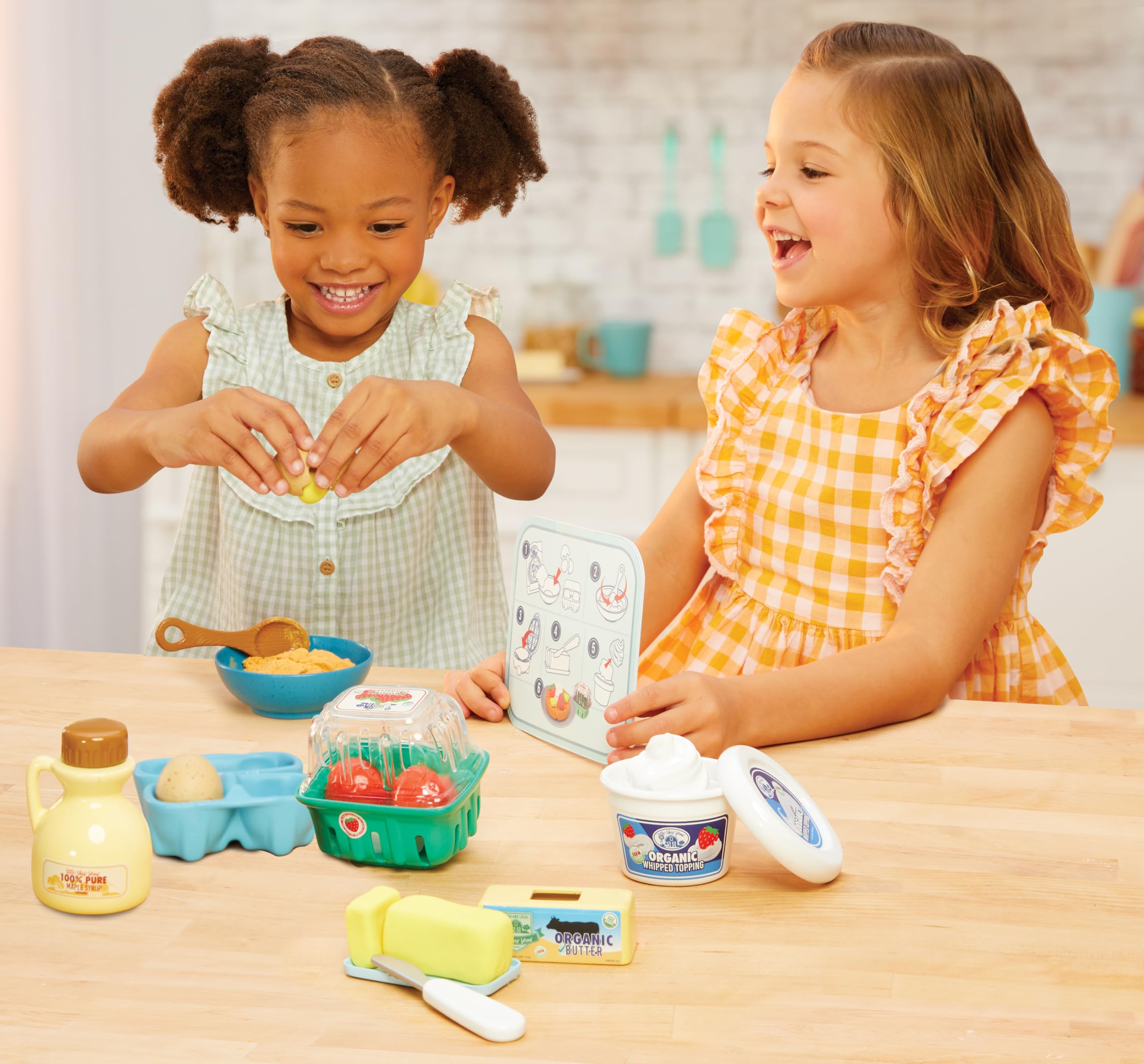 Little Tikes Creative Chefs Waffle Kit Cucina Bianco 18 Pezzi