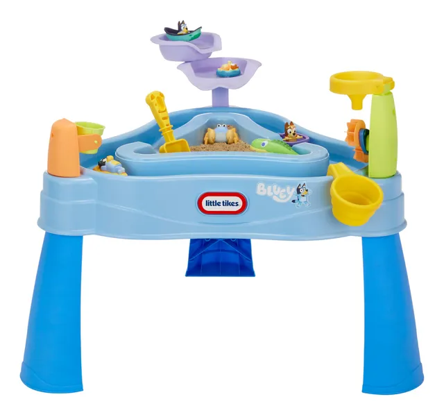 Little Tikes Bluey Beach tavolo acqua 6 accessori 1-6 anni