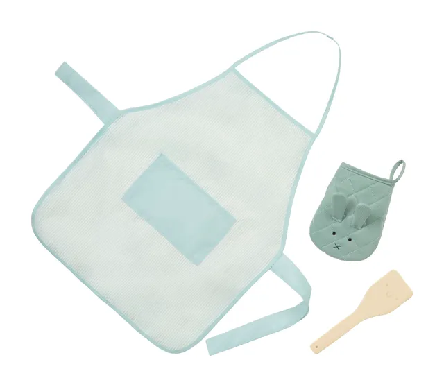 Little Tikes Sweet Spaces set cucina grembiule guanto Sea Foam 3 pezzi