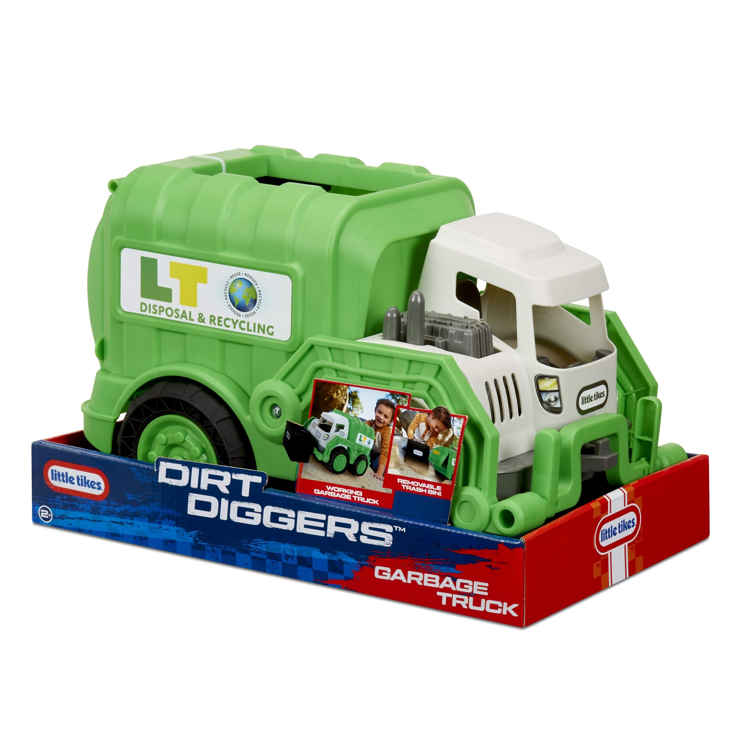 Little Tikes Dirt Diggers camion spazzatura giocattolo con cestino 2 anni