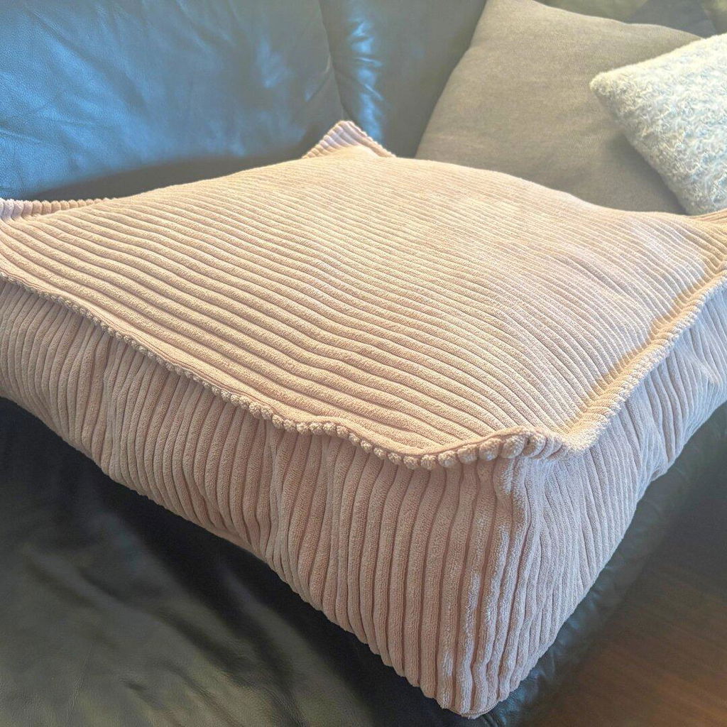 Lionherz Snuggy Puff pouf bambini 60x60x20 cord rosa
