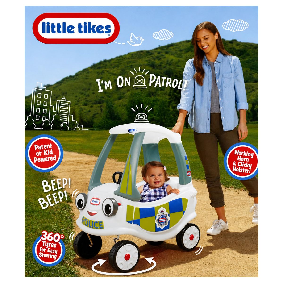 Little Tikes Police Response Cozy Coupe macchinina polizia