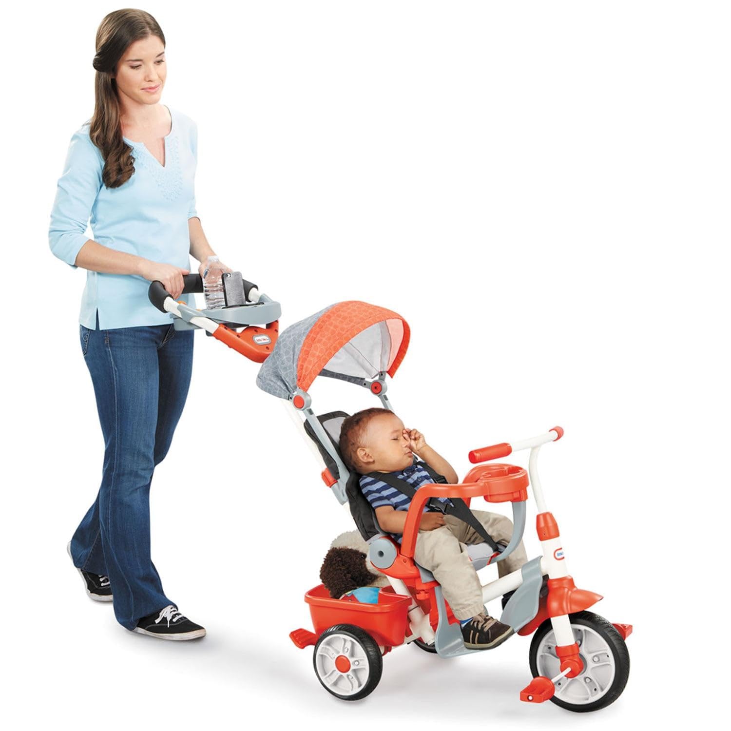 Little Tikes Triciclo 5 in 1 Ride Relax con capottina
