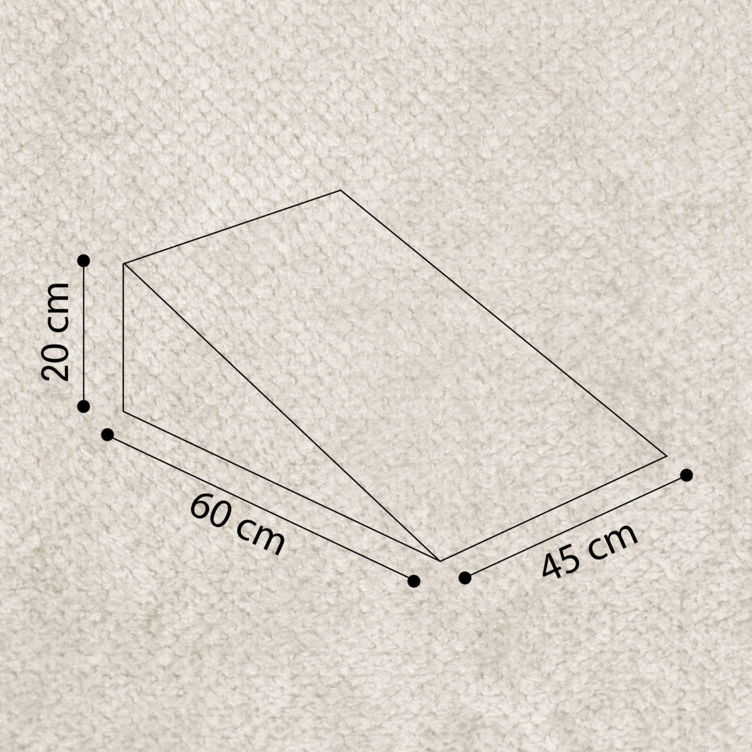 LIONHERZ Nilly Slide cuneo gioco 60x45x20cm Eisblau schiuma