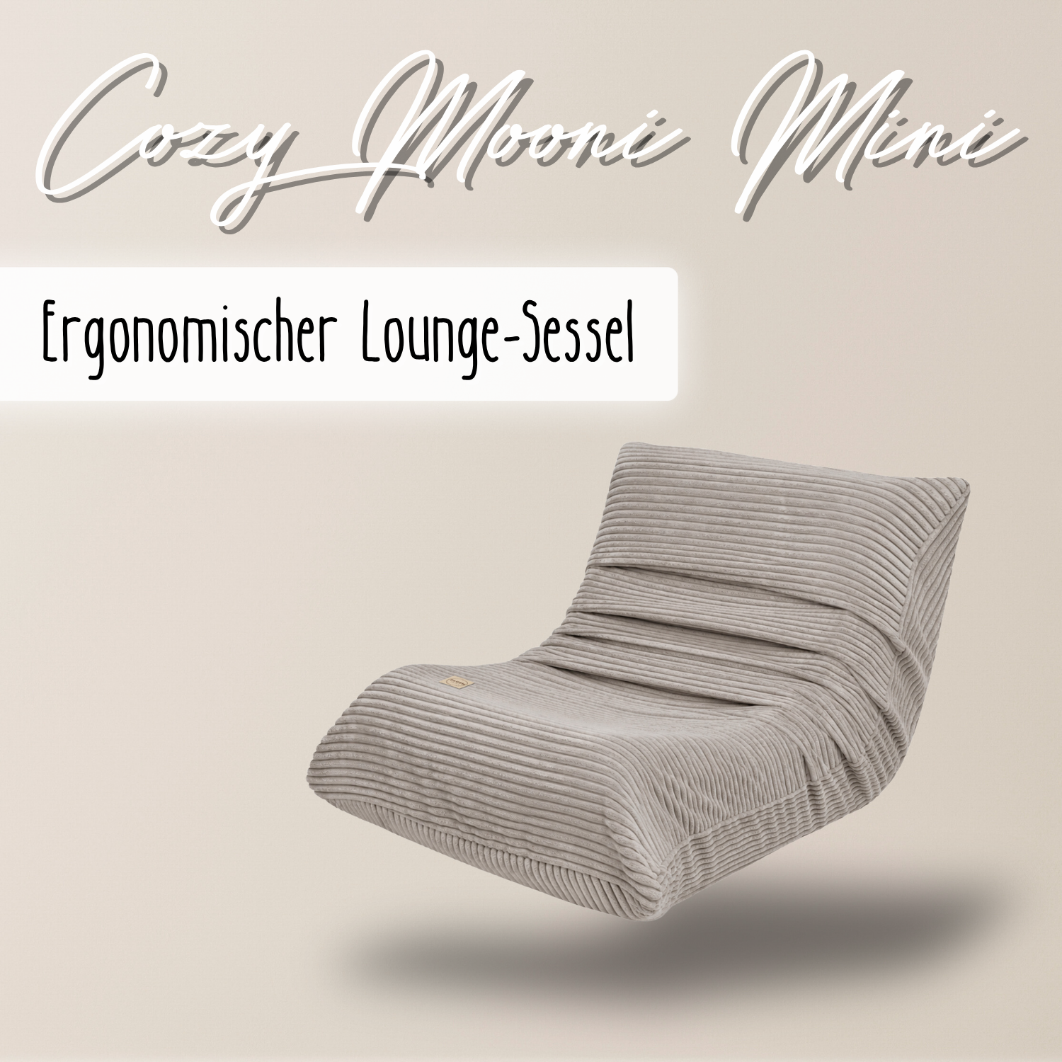Lionherz Cozy Mooni Poltrona Pavimento Taupe Cord