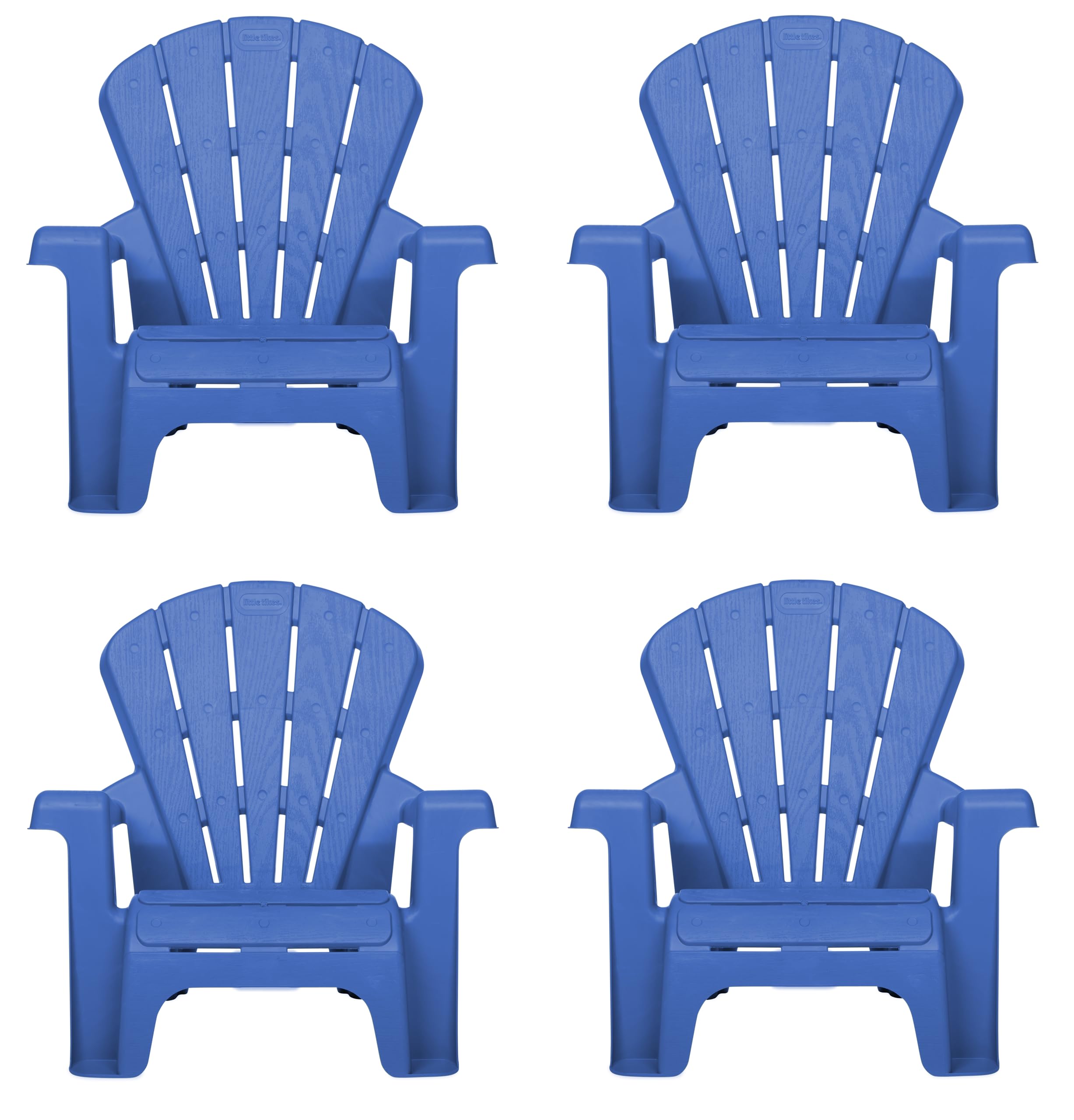 Little Tikes Furniture sedie da giardino blu confezione 4 pezzi