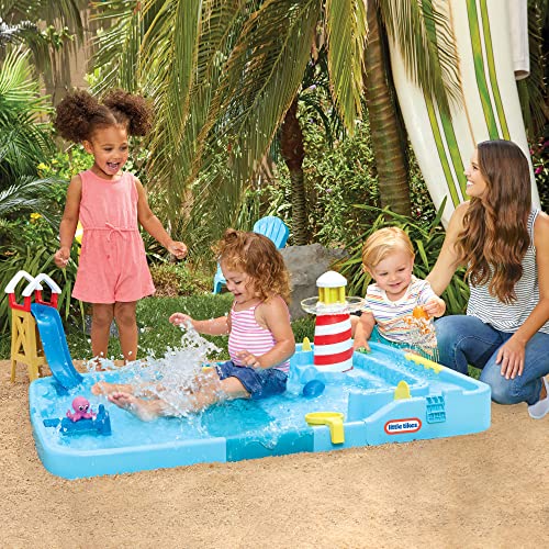 Little Tikes Splash Beach piscina bambini con accessori faro